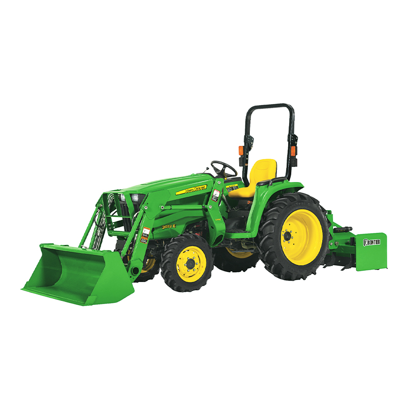 Image of John Deere 3032E Tractor with attachments