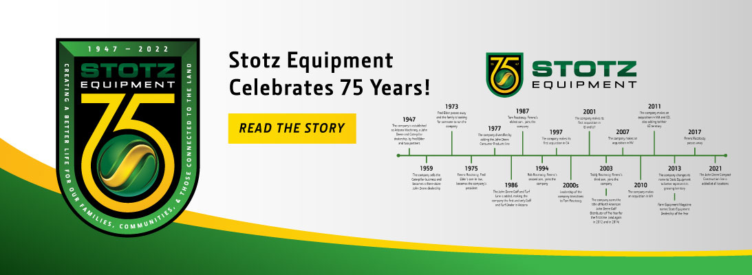 Stotz 75th Anniversary logo and banner