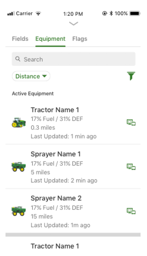 Image of MyOperations user interface