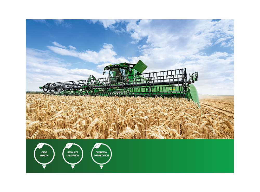 Image of harvester in field
