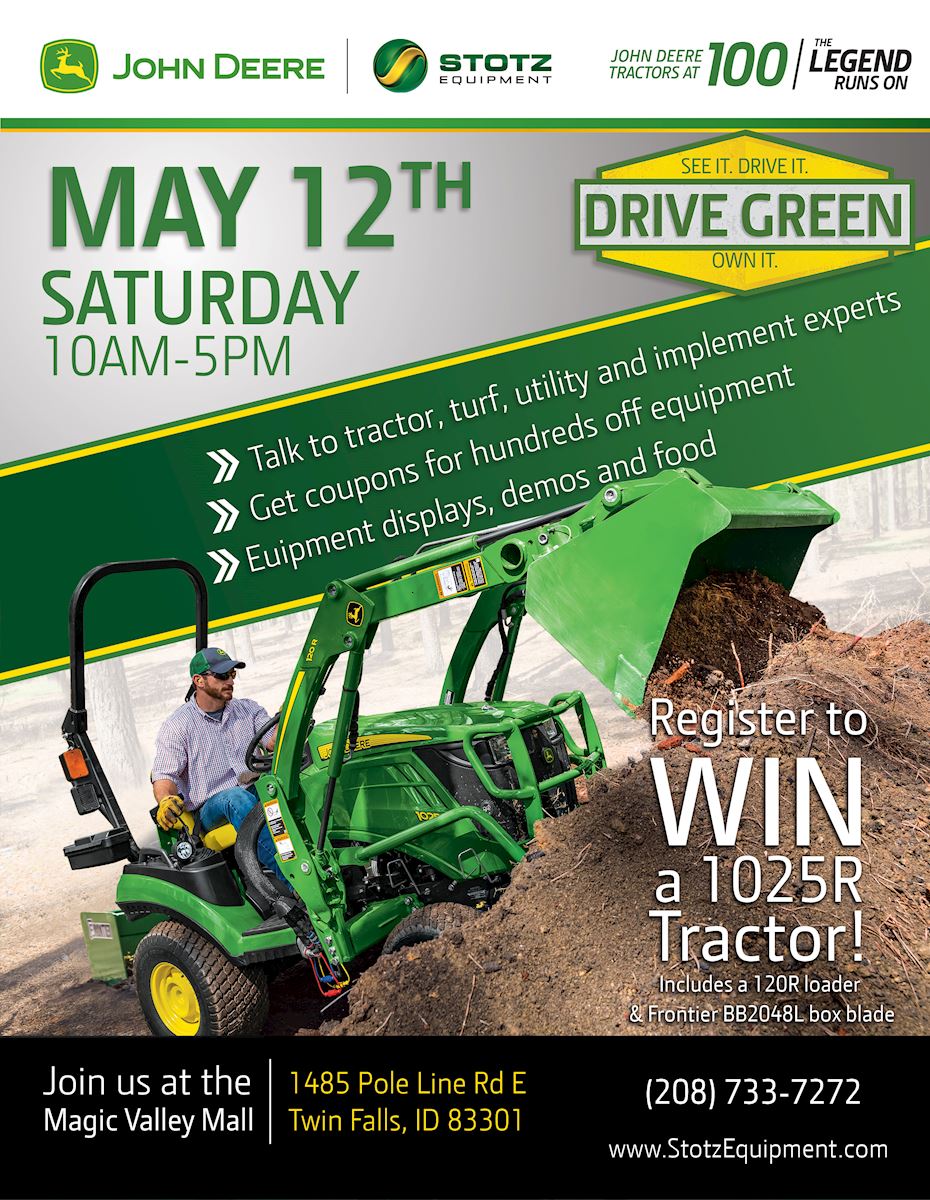 Twin Falls Stotz Equipment John Deere Drive Green Demo Event