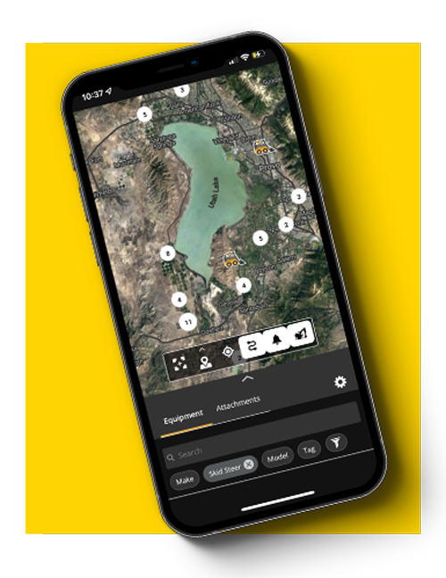 Image of phone on yellow background