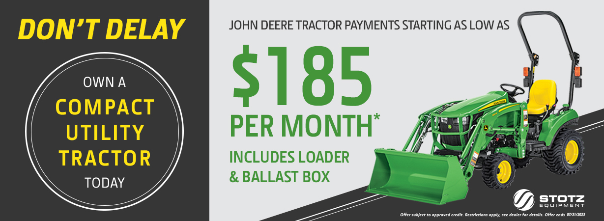 Image of tractor and graphics
