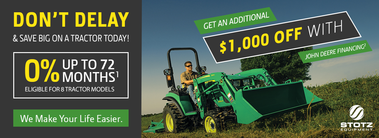 Image of tractor and graphics
